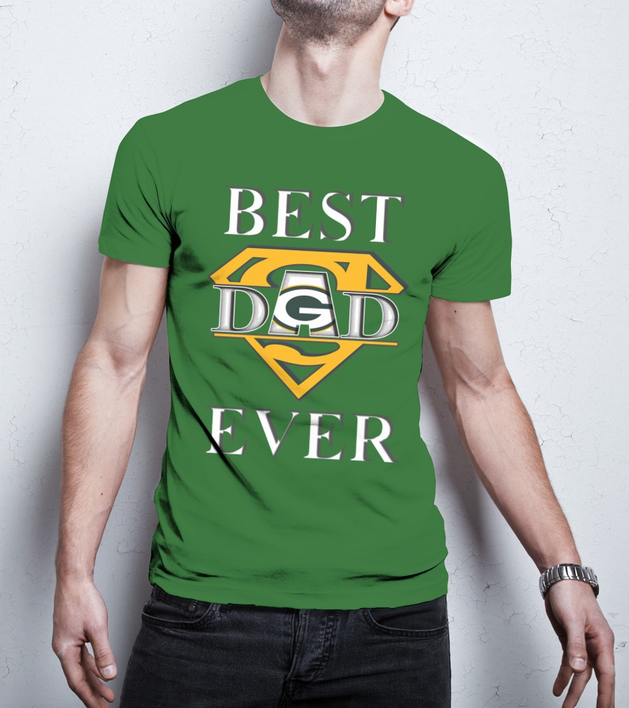 Best Dad Ever Packers Super Dad T-Shirt