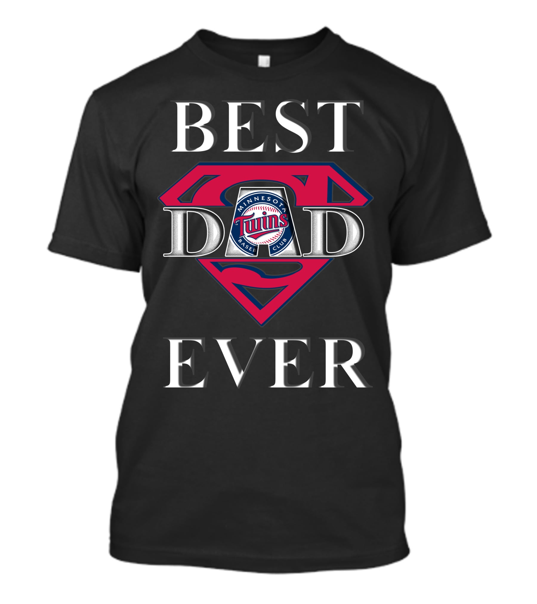 Best Dad Ever Minnesota Twins Super Dad T-Shirt