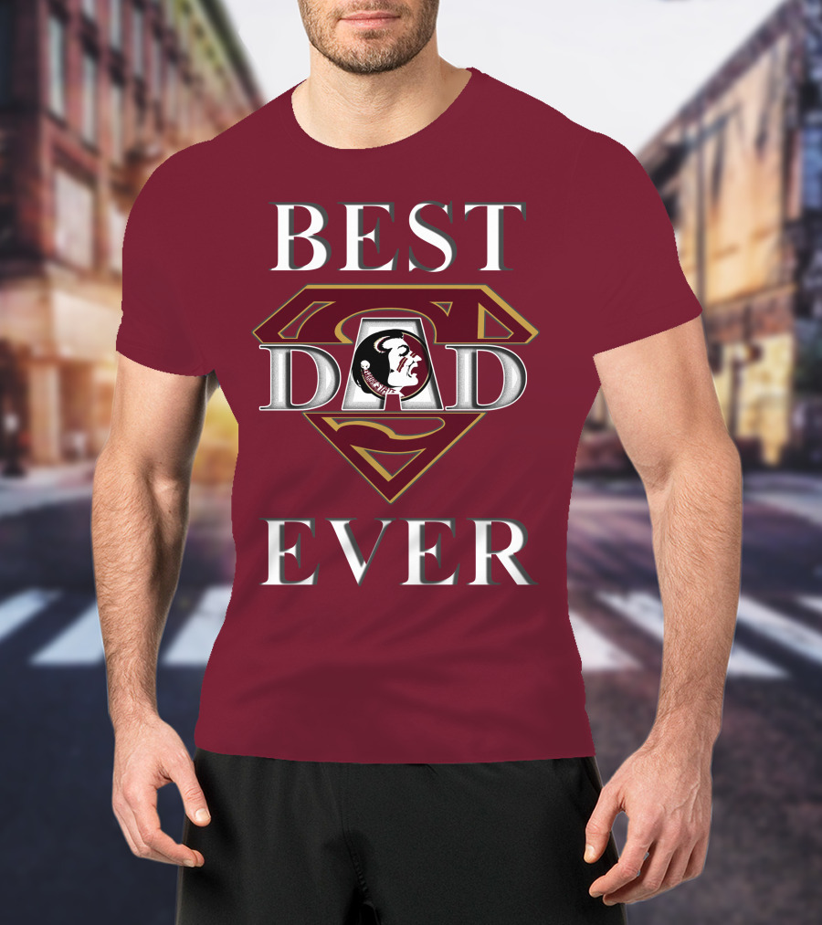 Best Dad Ever Florida State Seminoles Superman T-Shirt