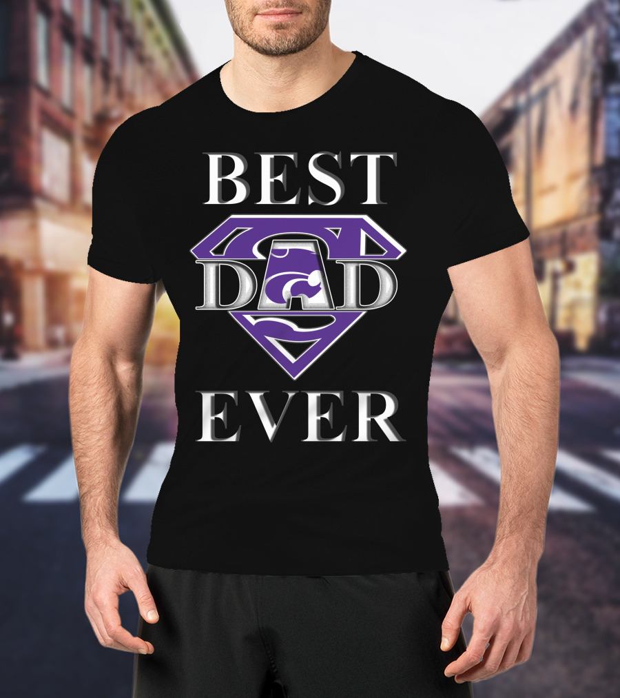 Kansas State Wildcats Best Dad Ever Superman T-Shirt