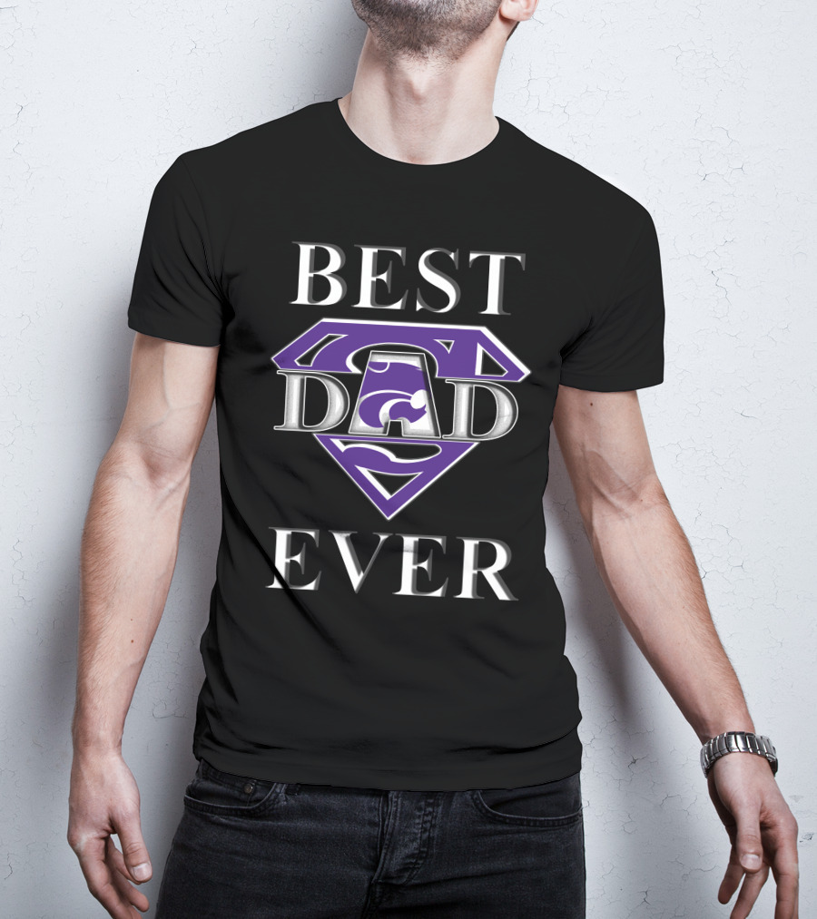 Kansas State Wildcats Best Dad Ever Superman T-Shirt