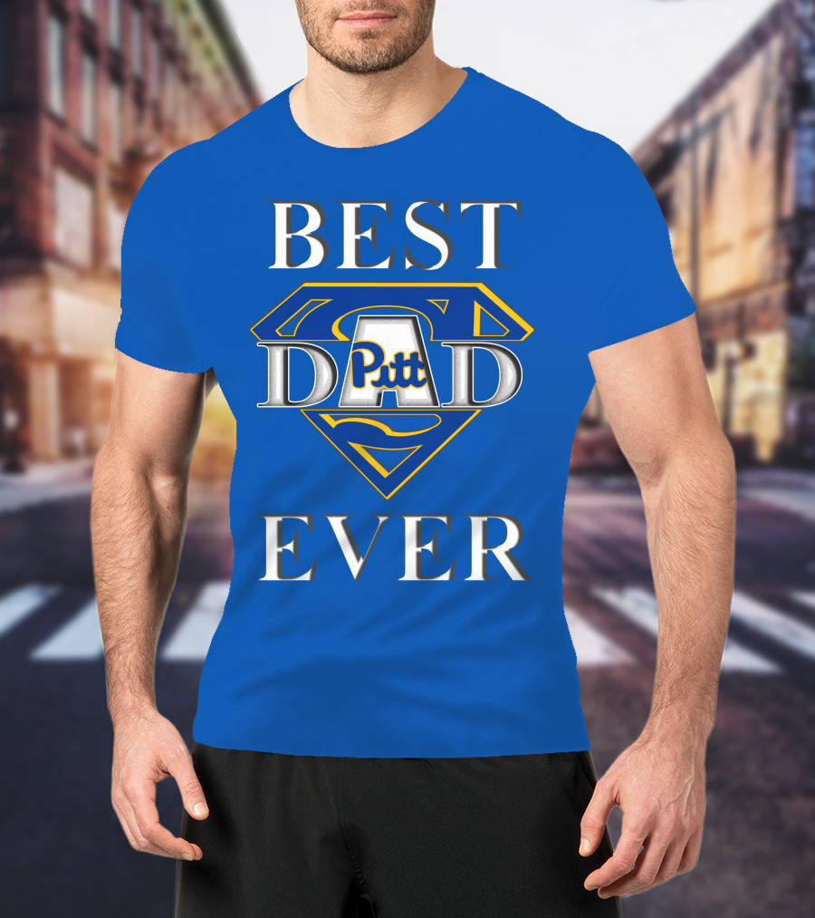 Best Dad Ever Pitt Panthers Super Dad T-Shirt