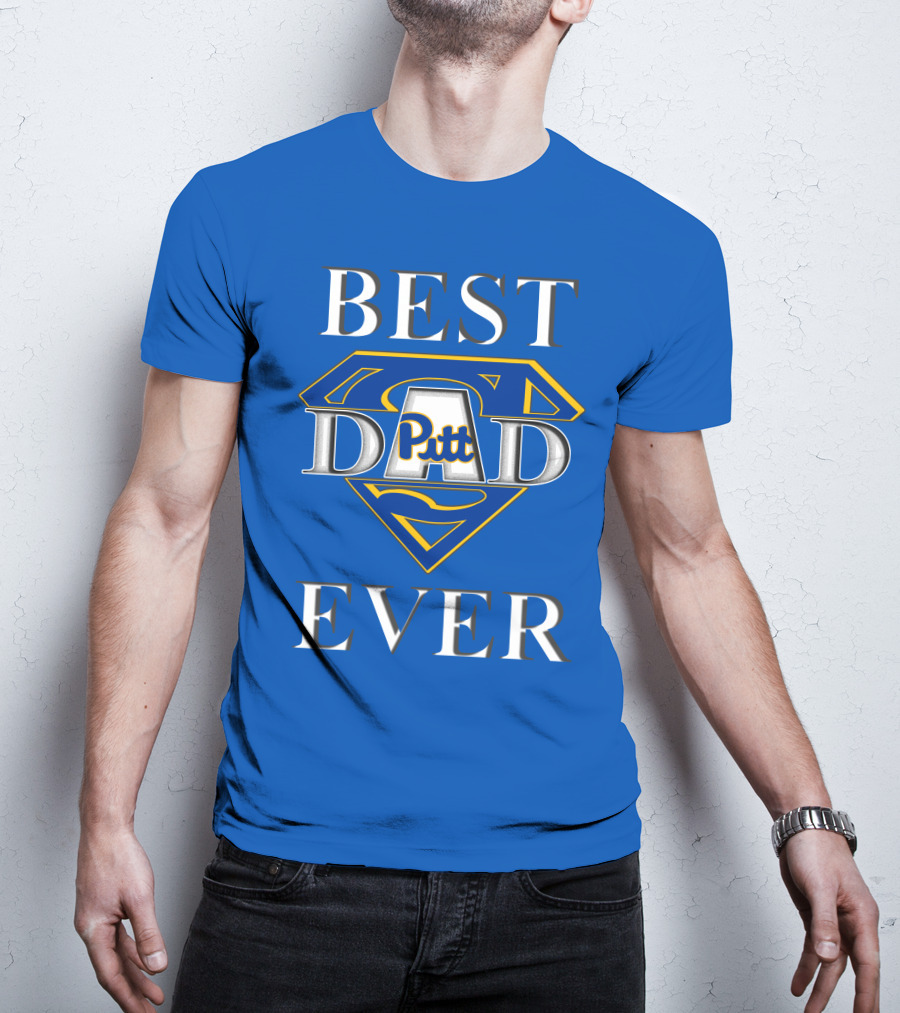 Best Dad Ever Pitt Panthers Super Dad T-Shirt