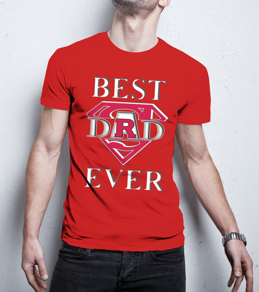 Rutgers Scarlet Knights Best Dad Ever Super Dad R T-Shirt