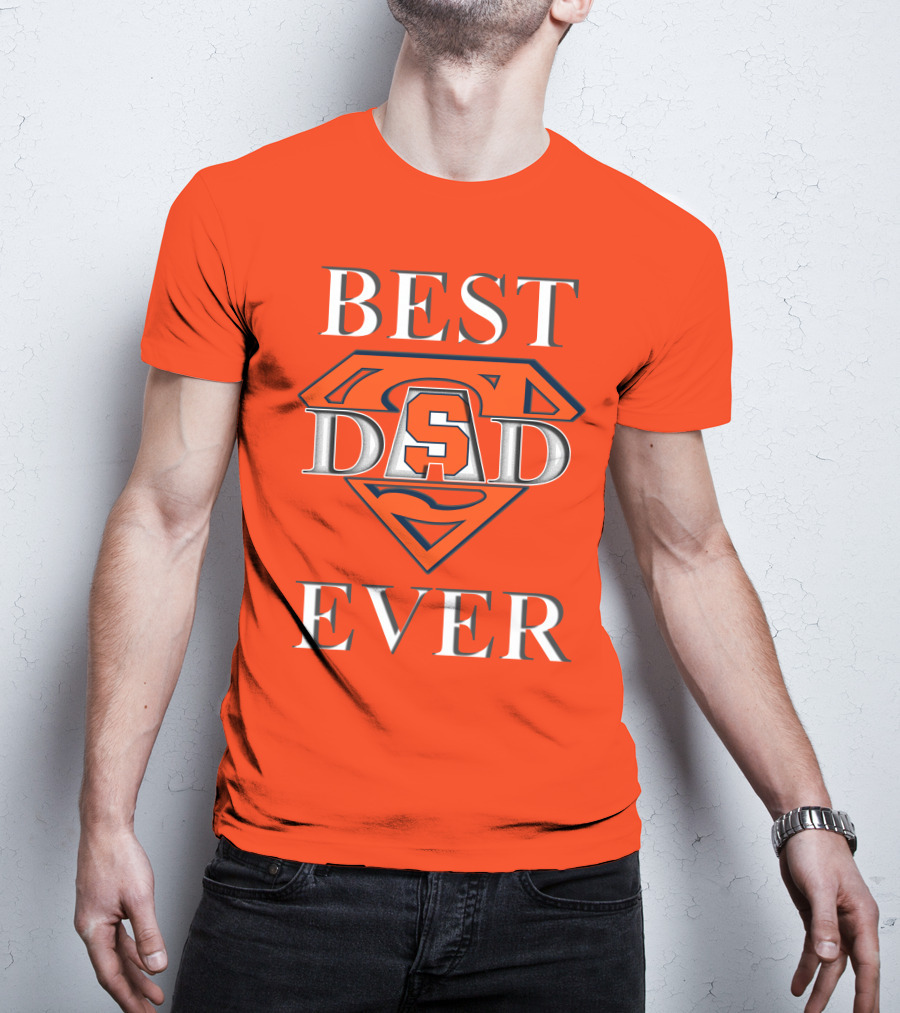 Syracuse Orange Superman Best Dad Ever T-Shirt