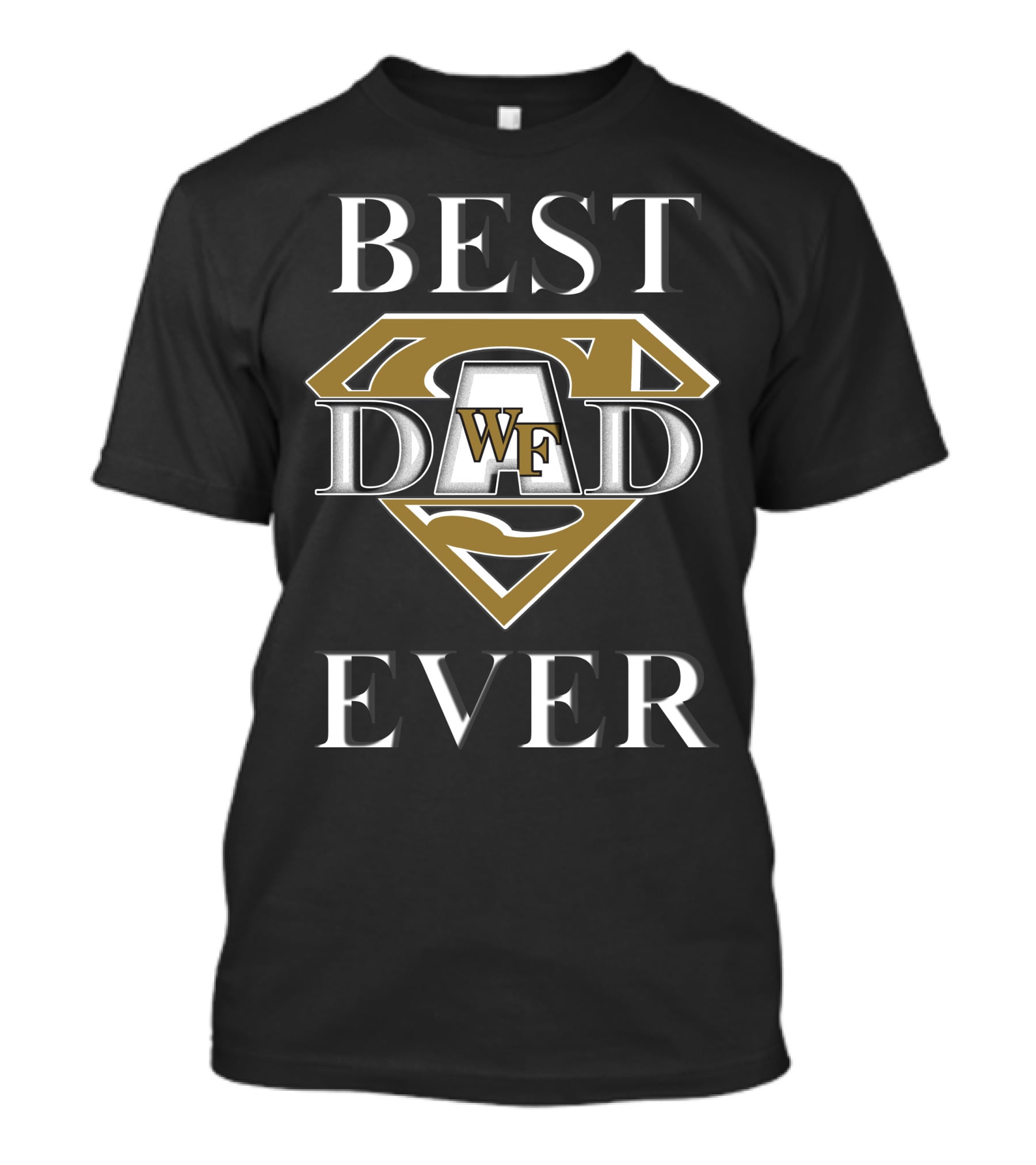 Wake Forest Demon Deacons WF Best Dad Ever Superman T-Shirt