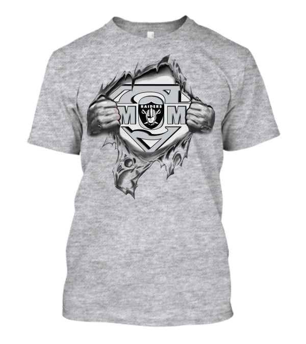 Raiders Super Mom NFL Logo Shield T-Shirt