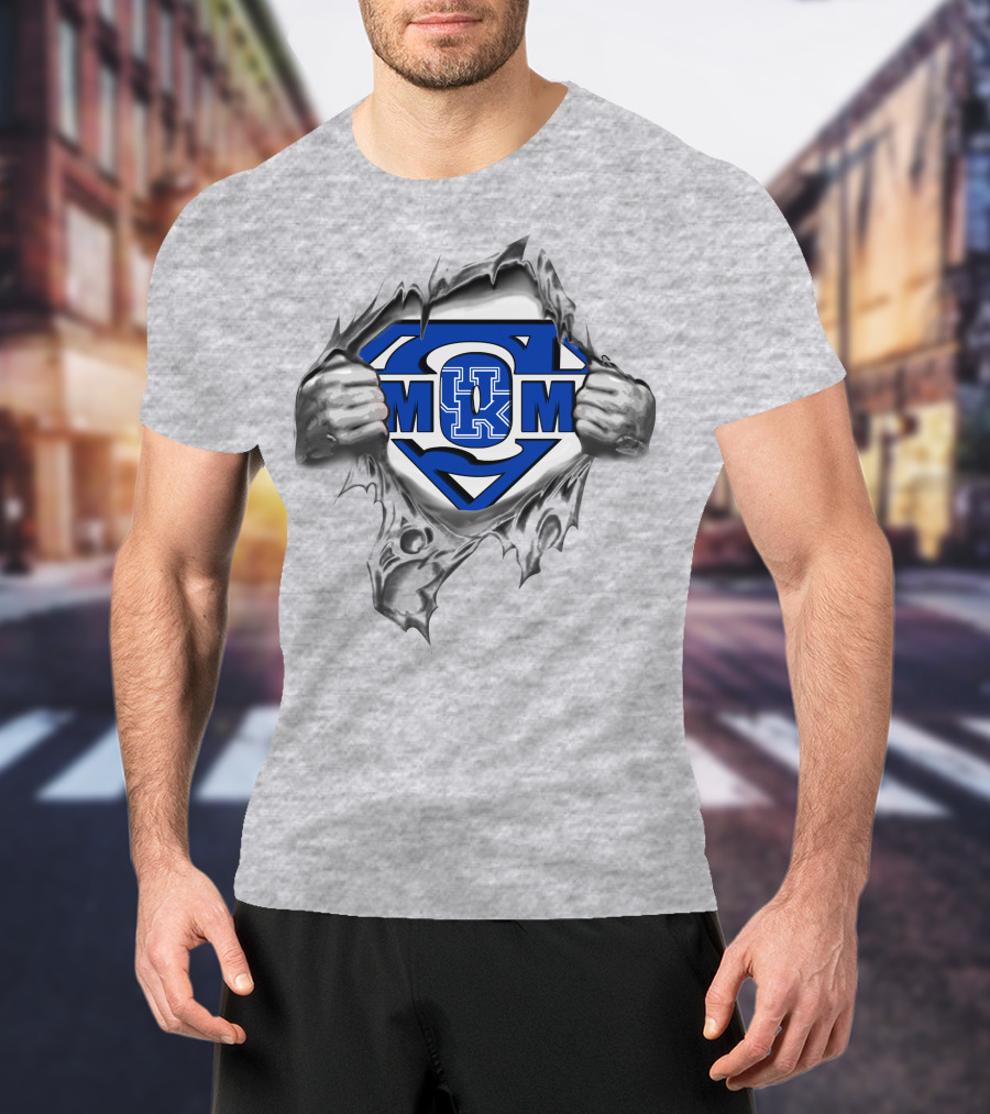 Kentucky Wildcats Super Mom K Logo Heroic Strength T-Shirt
