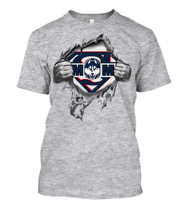 UConn Huskies Super Mom Hero T-Shirt