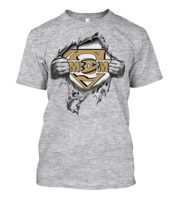 Mighty Anaheim Ducks Superman Logo Peeling Effect T-Shirt