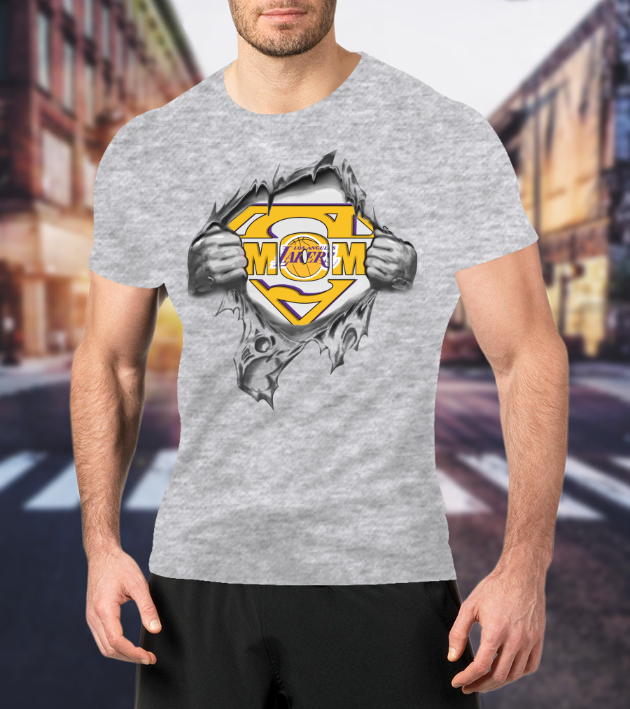 Los Angeles Lakers Super Mom T-Shirt