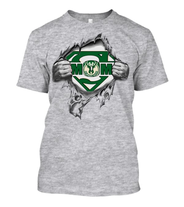 Milwaukee Bucks Super Mom Emblem T-Shirt