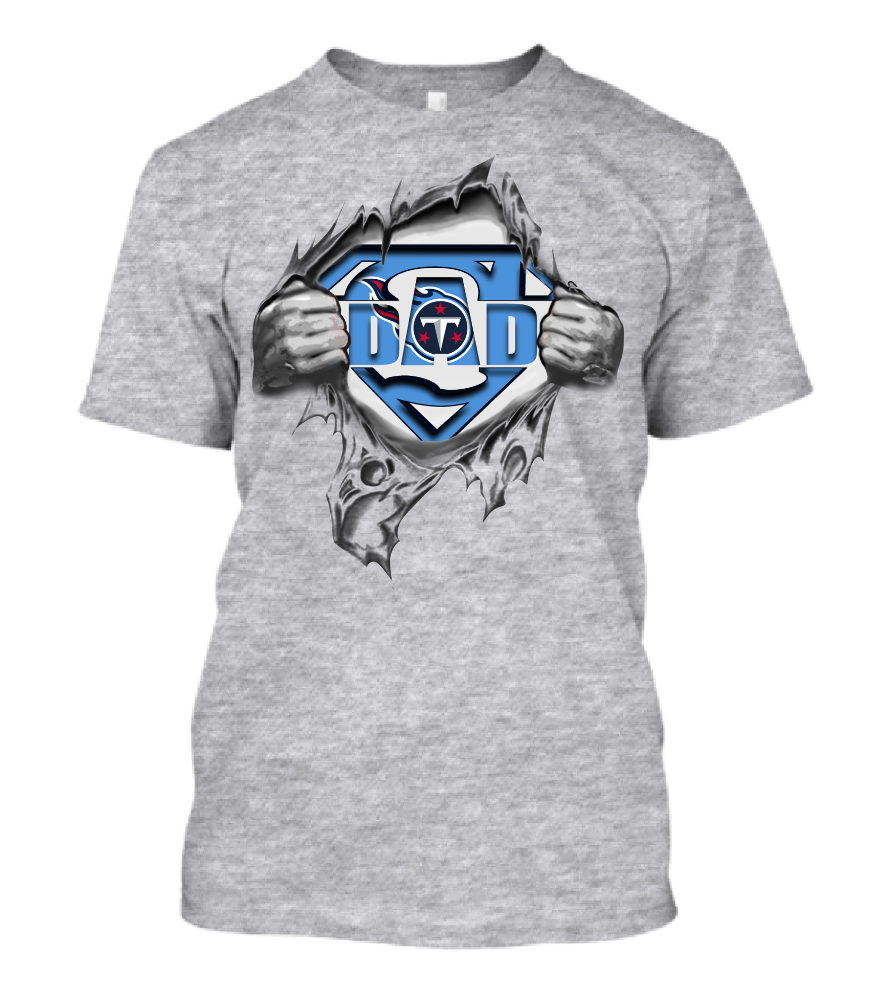 Titan Dad Superhero Football Fan Shield T-Shirt