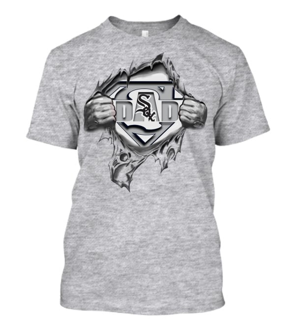 Chicago White Sox Dad Superhero Rip T-Shirt