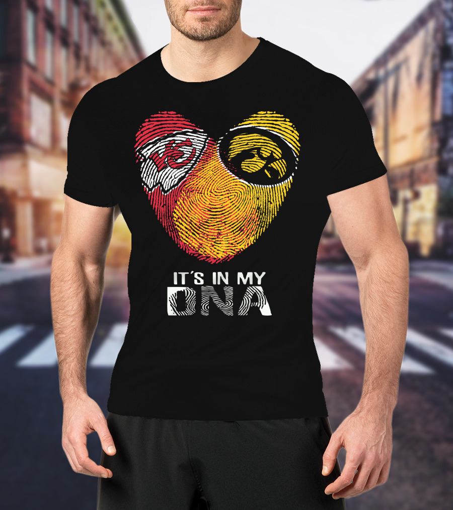 Kansas City Chiefs Iowa Hawkeyes It's In My DNA T-Shirt