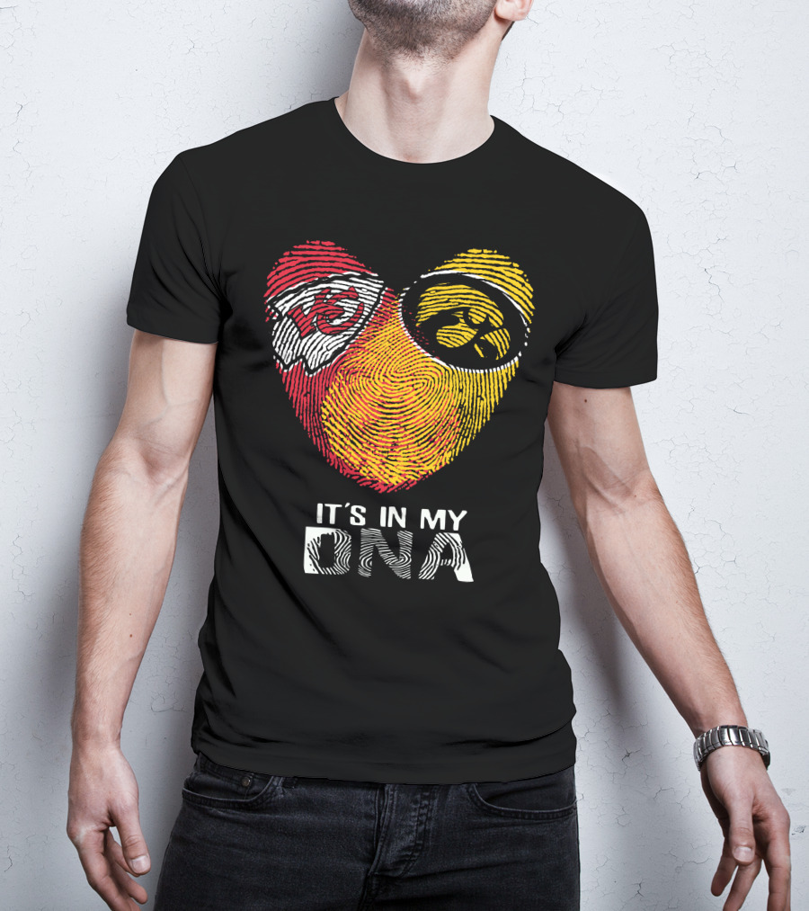 Kansas City Chiefs Iowa Hawkeyes It's In My DNA T-Shirt