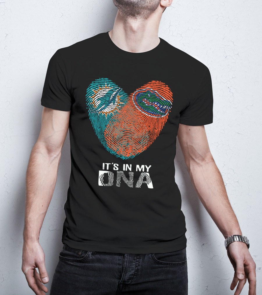 Miami Dolphins Florida Gators It's In My DNA T-Shirt