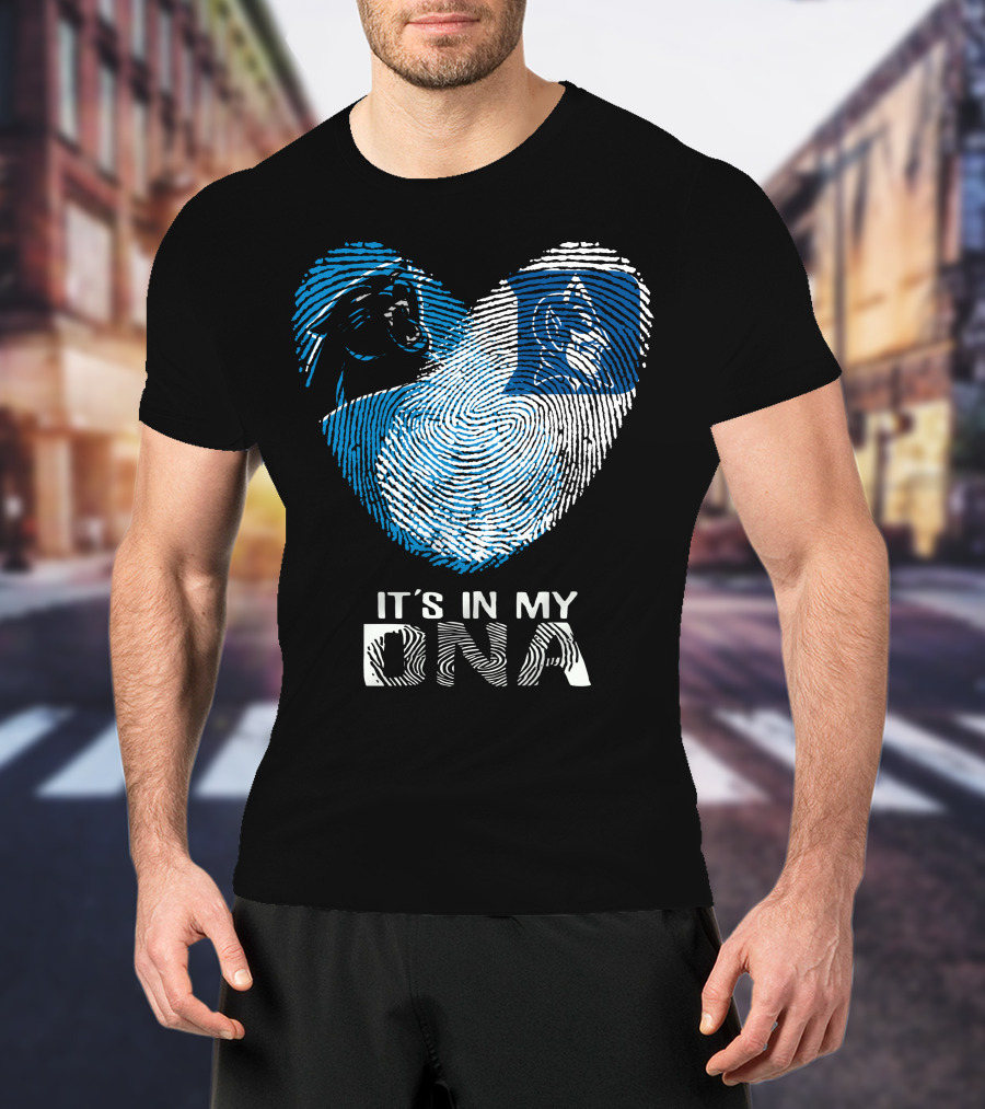 Panthers Duke It's In My DNA Fingerprint Heart T-Shirt