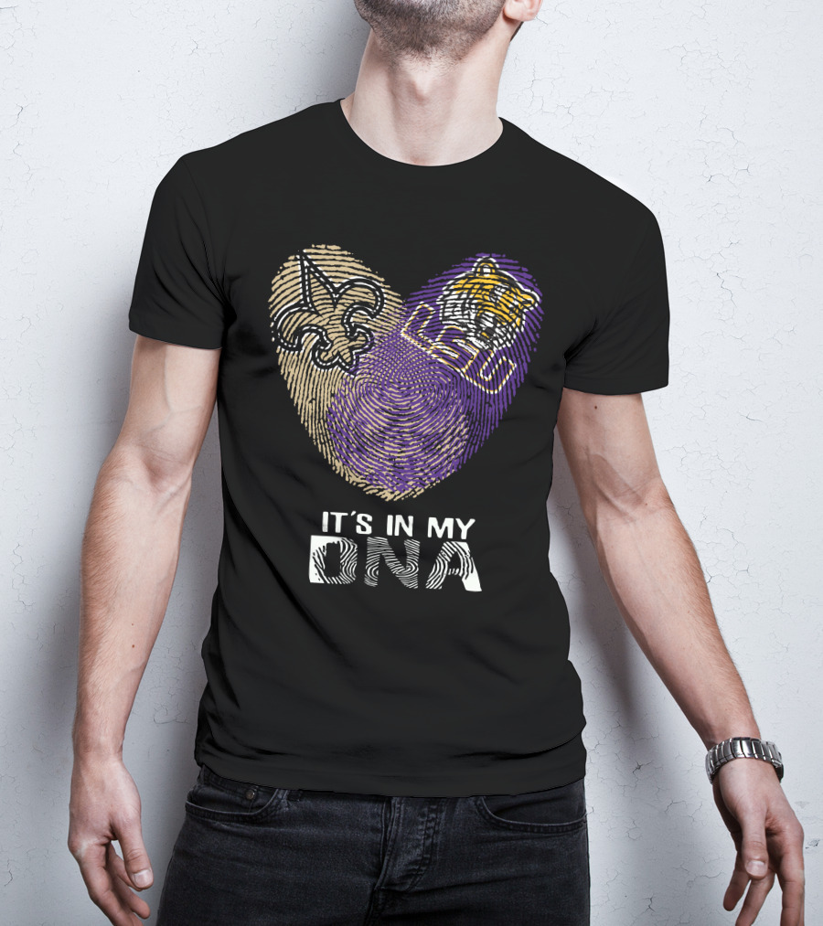 Saints LSU Tiger It's In My DNA T-Shirt