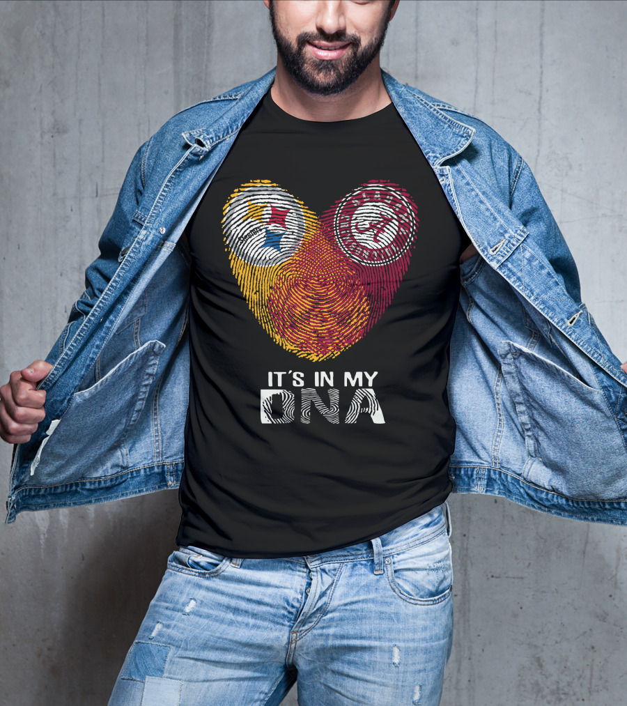 Steelers Alabama Crimson Tide It's In My DNA T-Shirt