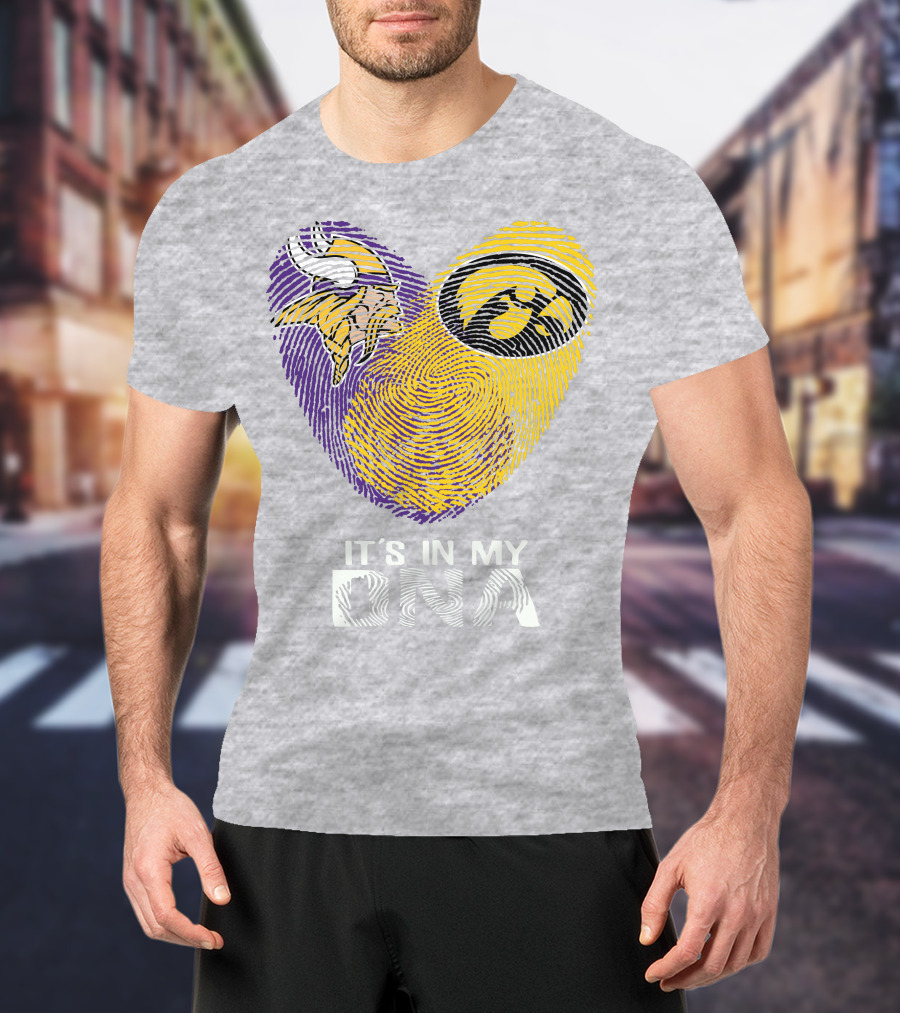 Vikings Iowa Hawkeyes It's In My DNA T-Shirt