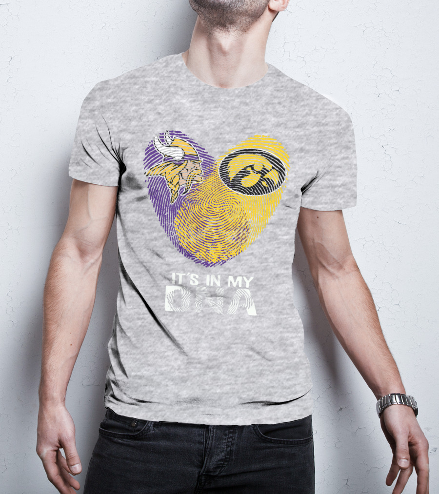 Vikings Iowa Hawkeyes It's In My DNA T-Shirt