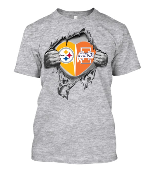 Steelers Illinois Heartbeat T-Shirt
