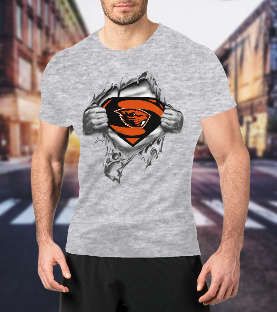 Beavers Super Man Chest T-Shirt