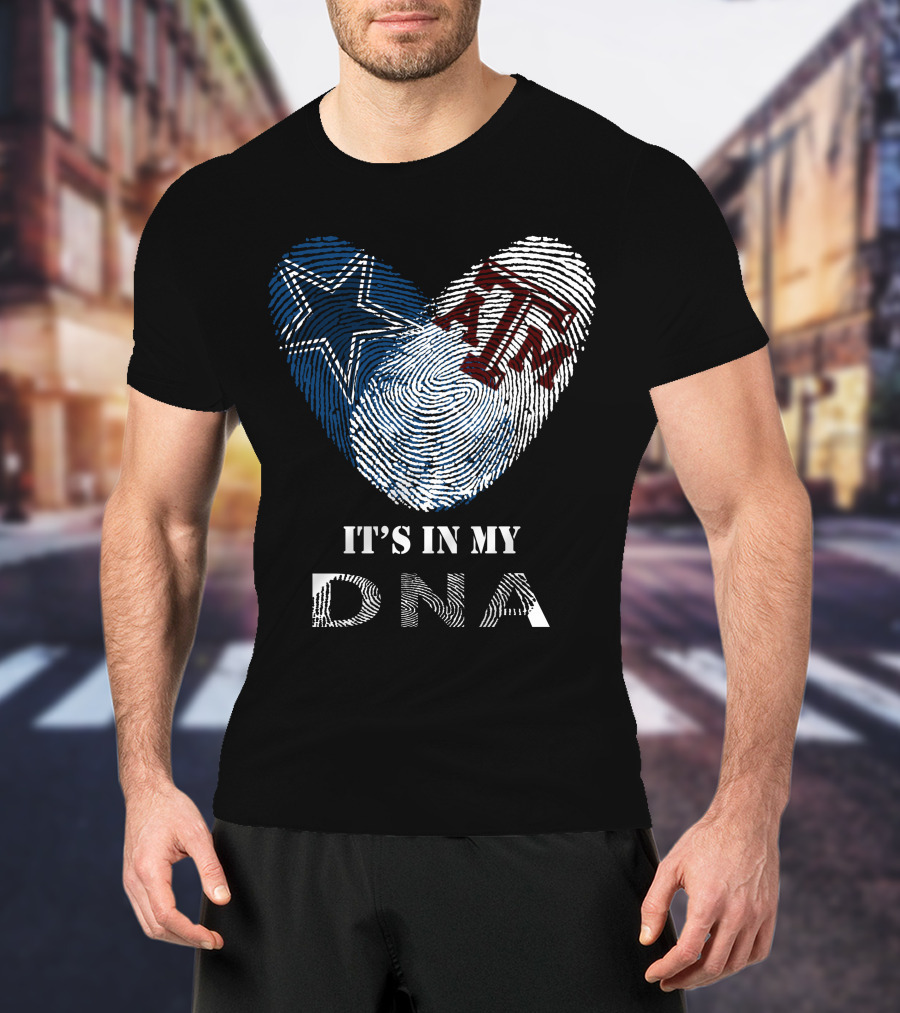 Cowboys Texas A&M Aggies Star Maroon It's In My DNA T-Shirt