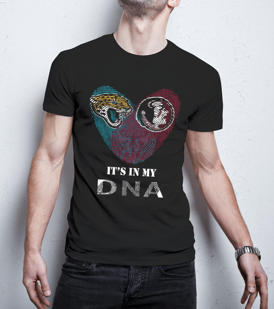 Jaguars Seminoles Heart It's In My DNA T-Shirt