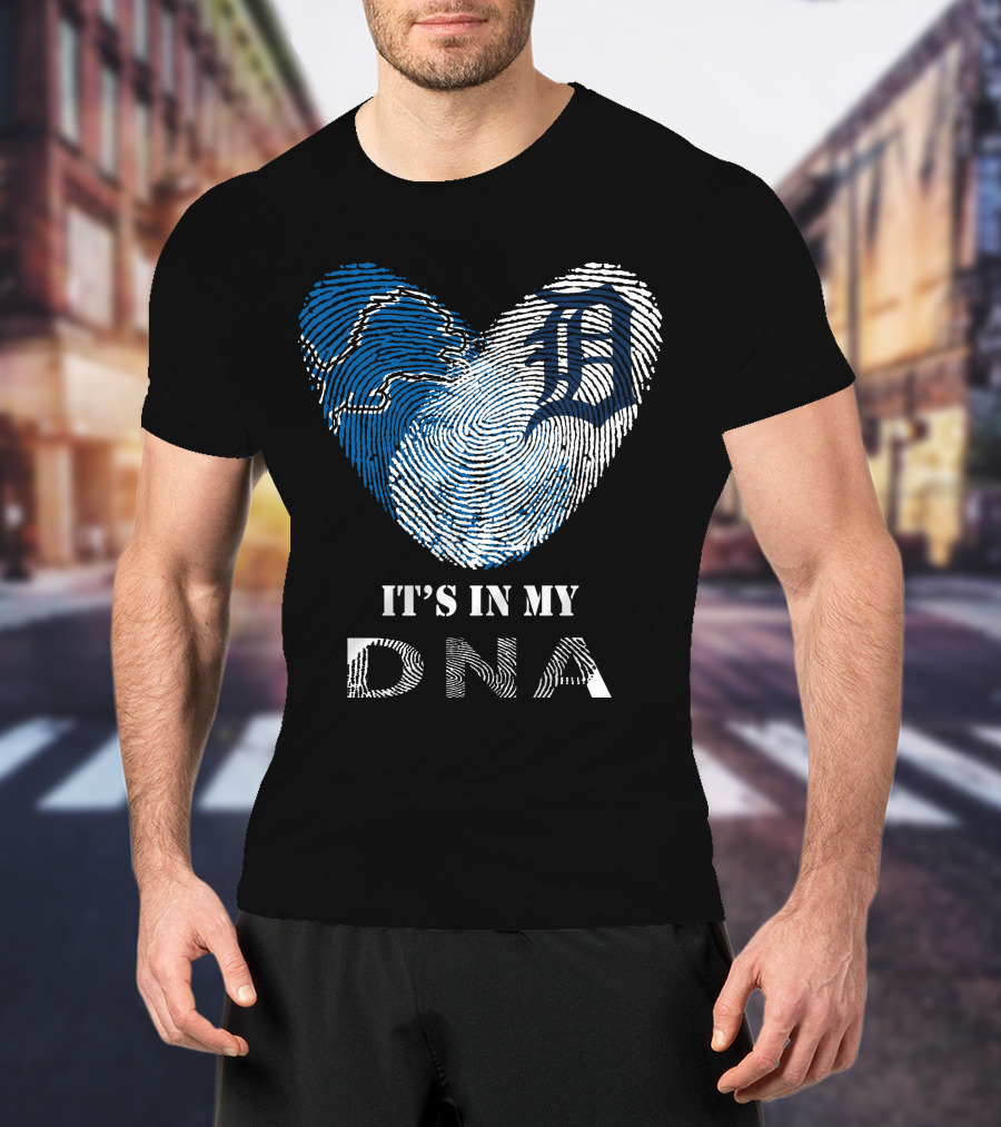 Detroit Tigers Heart It's In My DNA T-Shirt