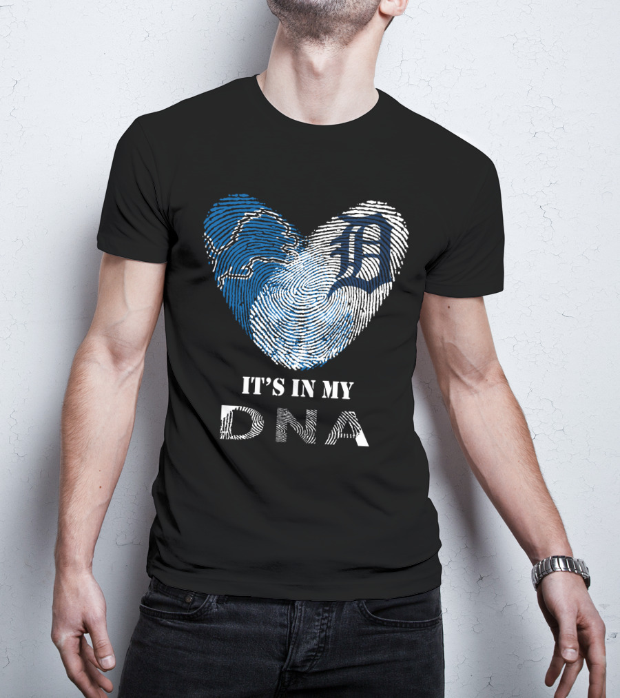 Detroit Tigers Heart It's In My DNA T-Shirt