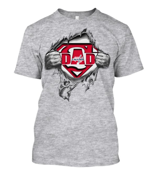 Washington Capitals Dad Superhero T-Shirt