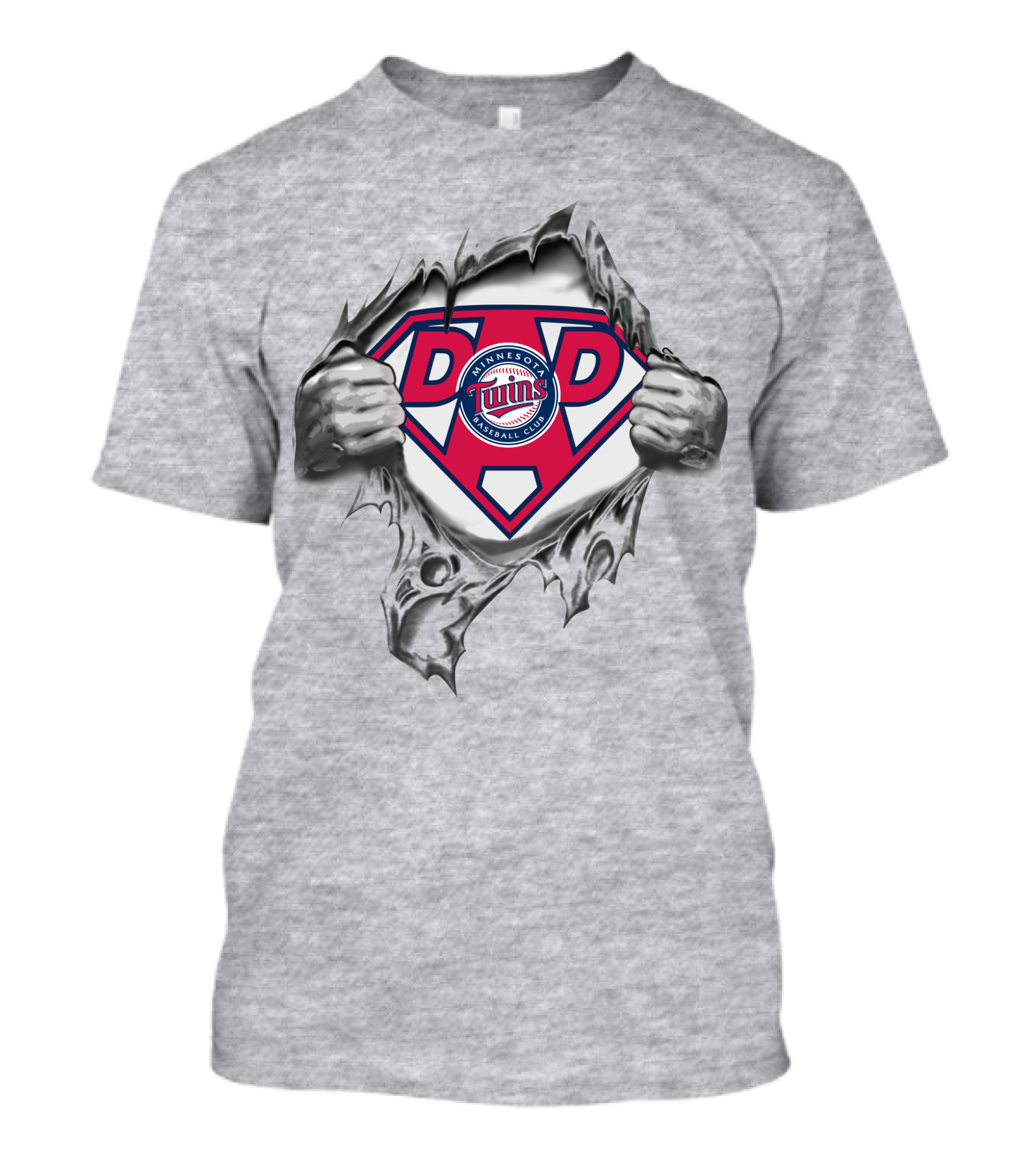Minnesota Twins Baseball Club Super Dad T-Shirt