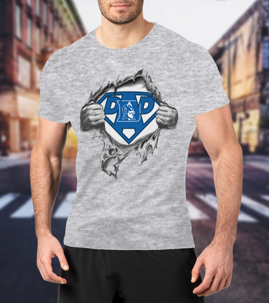 Duke Blue Devils Super Dad Superman T-Shirt