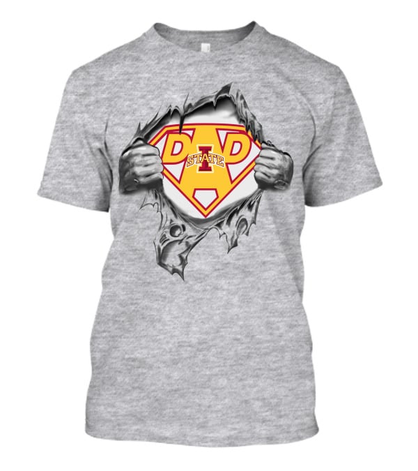 Iowa State Cyclones Dad State Super Hero T-Shirt