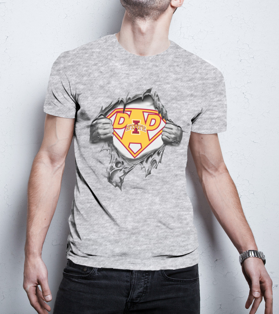 Iowa State Cyclones Dad State Super Hero T-Shirt