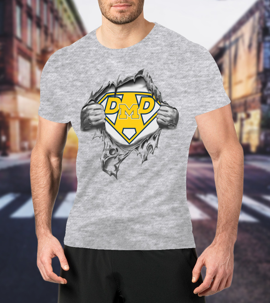 Dmd Michigan Wolverines Super Dad T-Shirt