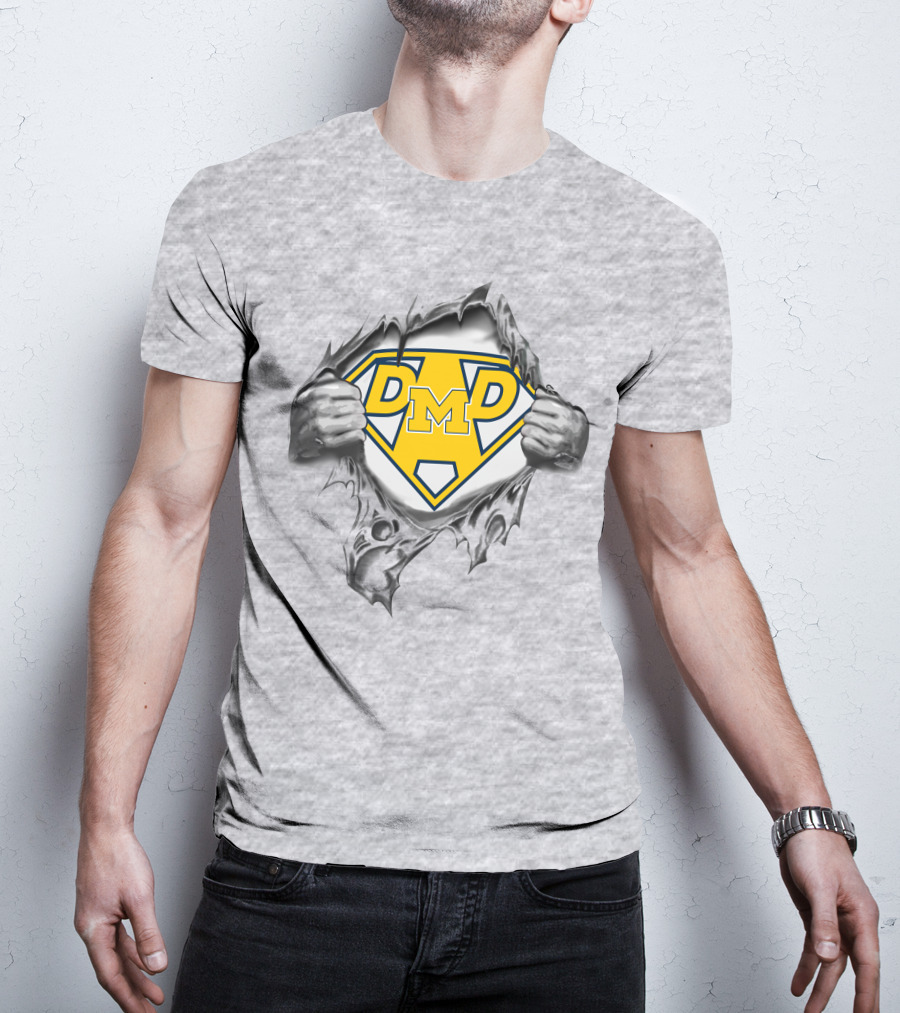Dmd Michigan Wolverines Super Dad T-Shirt
