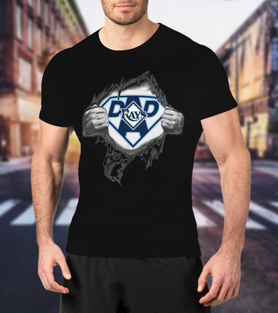 Tampa Bay Rays Dad Superhero T-Shirt