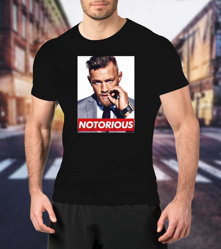 Notorious Conor Mcgregor Iconic Style Suited T-Shirt
