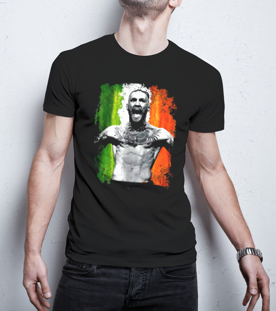 Conor Mcgregor Irish Flag Tribute Athlete T-Shirt