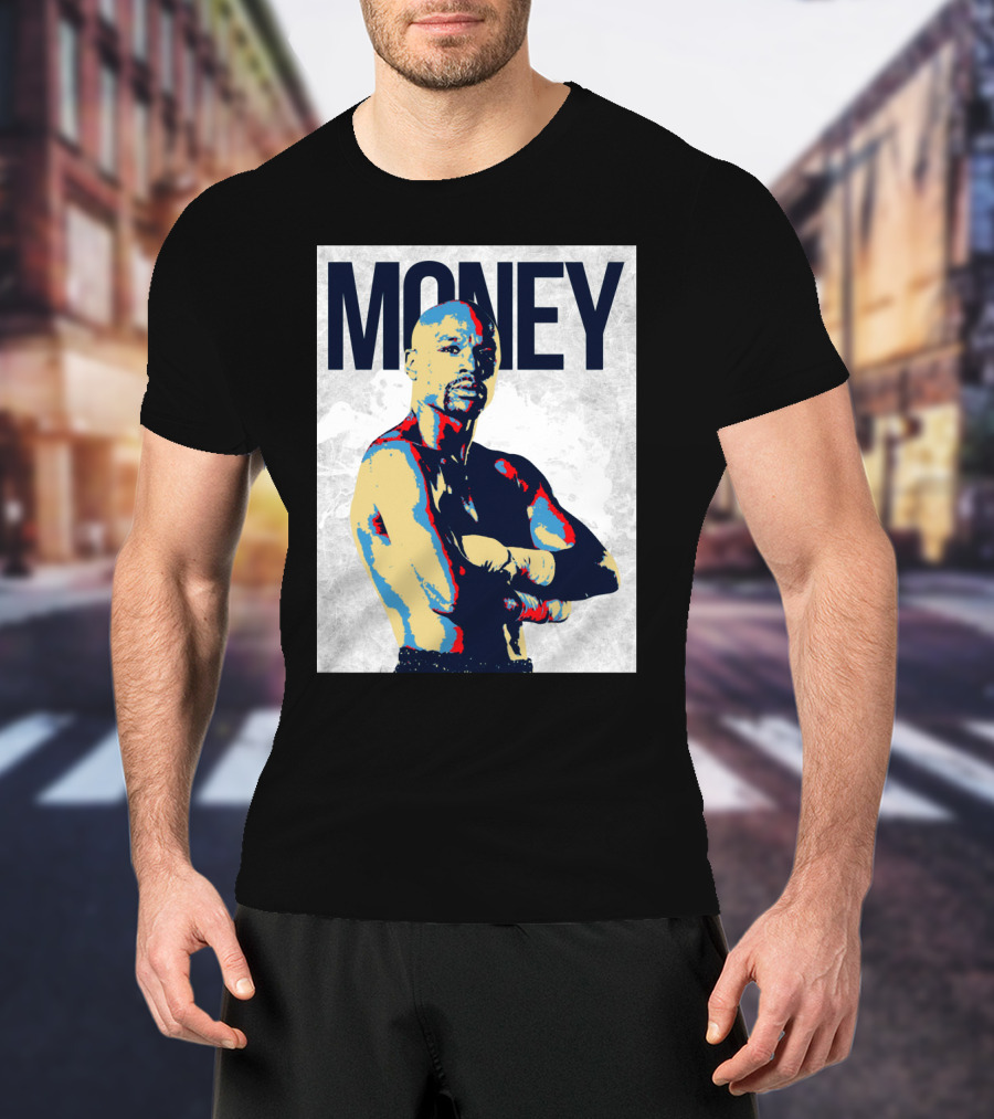 Money Boxer In Multicolor Pop Art Style T-Shirt