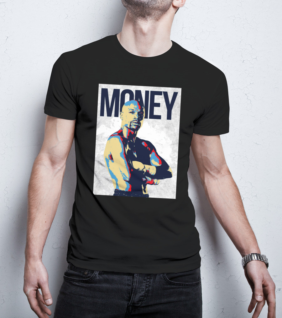 Money Boxer In Multicolor Pop Art Style T-Shirt