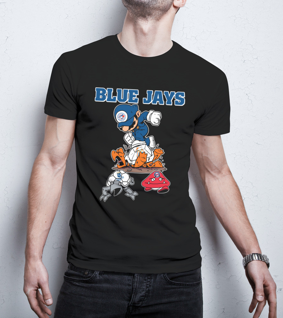 Blue Jays Halloween Mario Smash T-Shirt