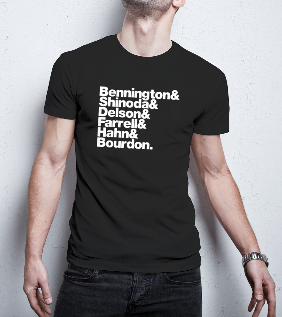 Bennington Shinoda Delson Farrell Hahn Bourdon Rock Band Linkin Park T-Shirt