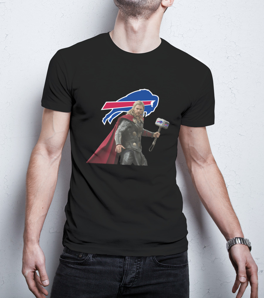 Buffalo Bills Thor Hammer Crossover T-Shirt