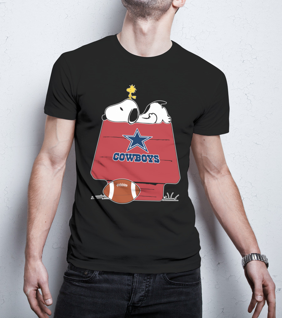 Cowboys Snoopy Woodstock Football Dallas Star House T-Shirt