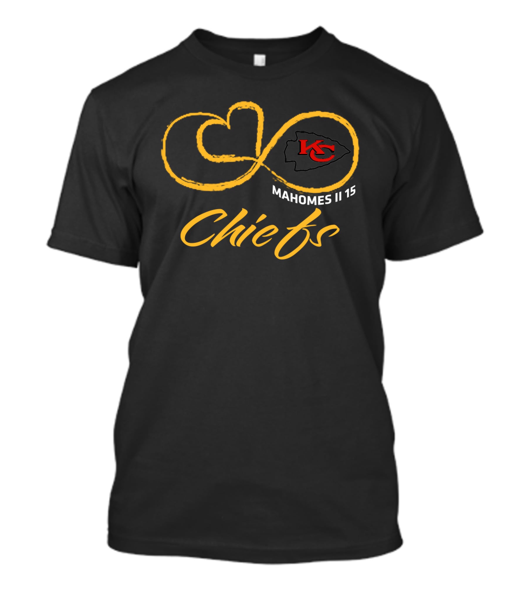 Kansas City Chiefs Mahomes Ii 15 Ks Logo Chiefs T-Shirt