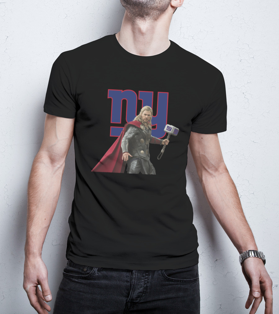 Ny New York Giants Thor Hammer T-Shirt